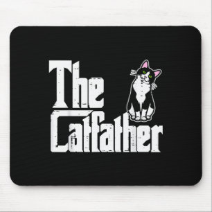 De Katfather Grappige Kitten Kat Vader Vacht Papa Muismat