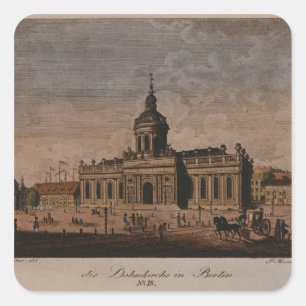 De kathedraal in Berlijn Vierkante Sticker
