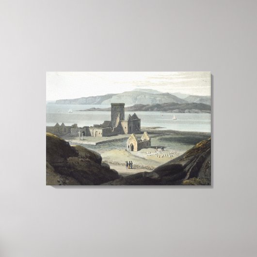De kathedraal in Iona, van 'Een reis rond de grote Canvas Afdruk (Voorkant)