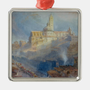 De kathedraal, Siena, 1902 Metalen Ornament