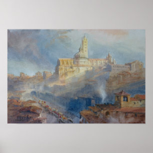 De kathedraal, Siena, 1902 Poster