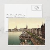 De kathedraal van Alster, Junfernsteig, Hamburg, G Briefkaart (Voorkant / Achterkant)