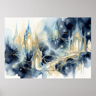 De Kathedraal van Lichtende Adem Poster