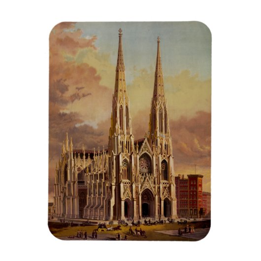 De kathedraal van Sint-Patrick in Midtown Manhatta Magneet (Verticaal)