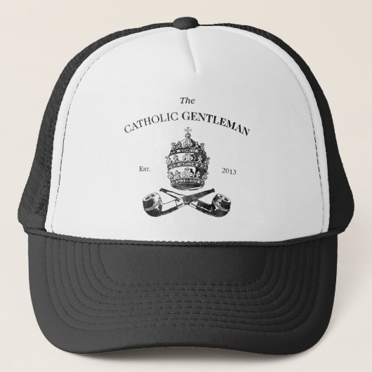 De katholieke Gentleman Trucker Hat Pet (Voorkant)