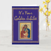 De katholieke Kaarten van het Gouden jubileum van (Gele Bloem)