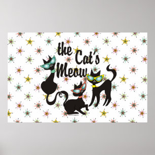 De kat's Meow Poster