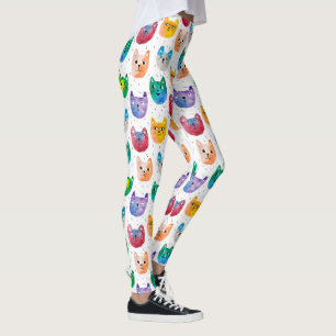 De katten en de vrienden van de waterverf leggings