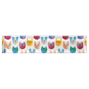 De katten en de vrienden van de waterverf naambordje