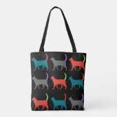 De katten in de tas. tote bag (Achterkant)