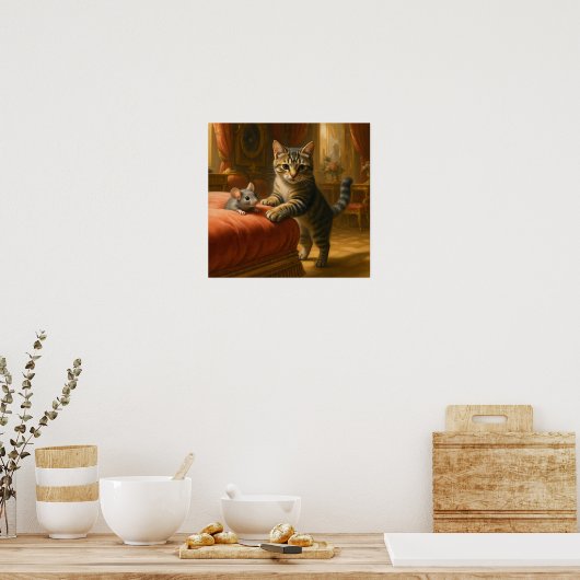 De katten miauwen poster (Keuken)