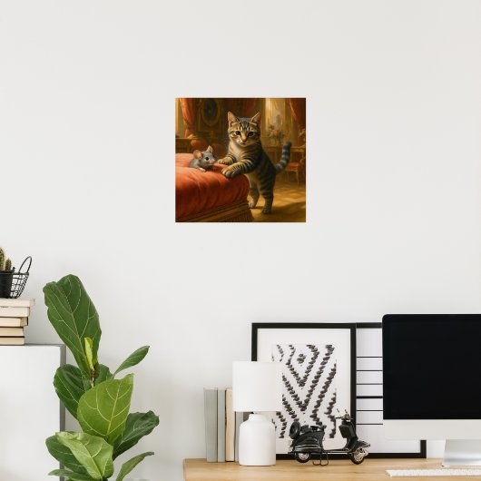 De katten miauwen poster (Thuiskantoor)