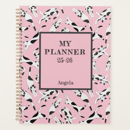 De katten van cadstudios Mijn planner Rose (Voorkant)