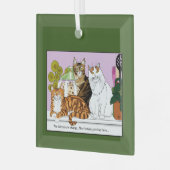 De katten zijn in functie glas ornament (Voorkant links)