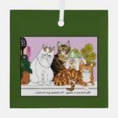 De katten zijn in functie glas ornament (Achterkant)