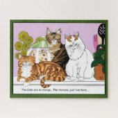 De katten zijn in functie legpuzzel (Horizontaal)