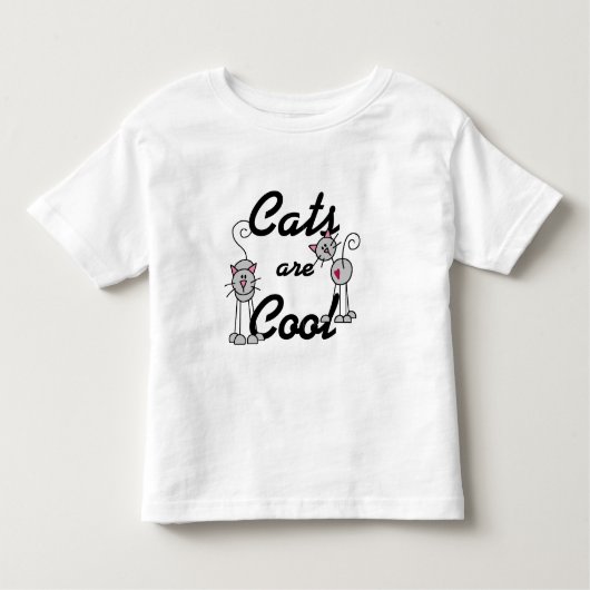 De katten zijn Koel Kinder Shirts (Voorkant)