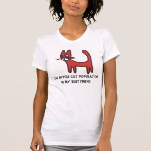 De kattenpopulatie is mijn beste vriend, T-shirt