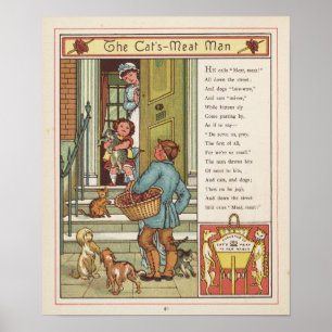 De kattenvleesman-poster poster