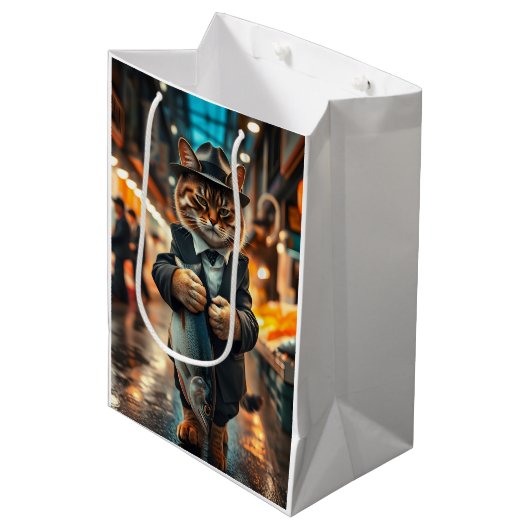 De katvader's vangst medium cadeauzakje (Voorkant Gekanteld)