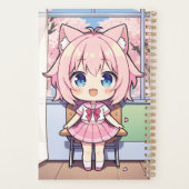 De kawaii neko in haar droom klaslokaal Planner (Achterkant)