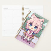 De kawaii neko in haar droom klaslokaal Planner (Display)