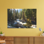 De Kaweah-rivier in het natuurpark Sequoia Canvas Afdruk (Insitu (Woonkamer))