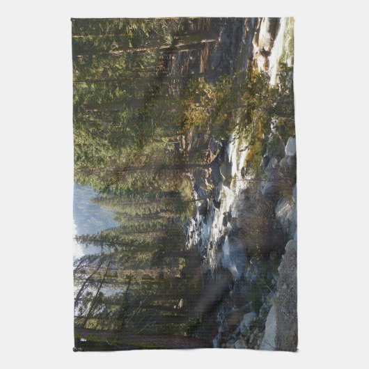 De Kaweah-rivier in het natuurpark Sequoia Theedoek (Verticaal)