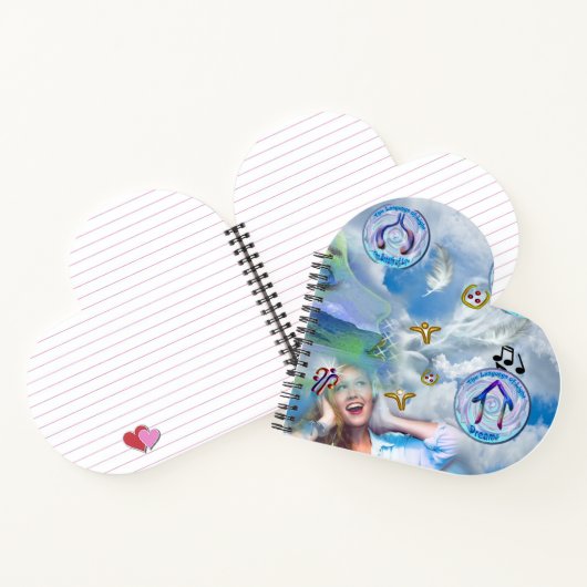 De keel Chakra - Symbool Dromen Notitieboek (Binnen)