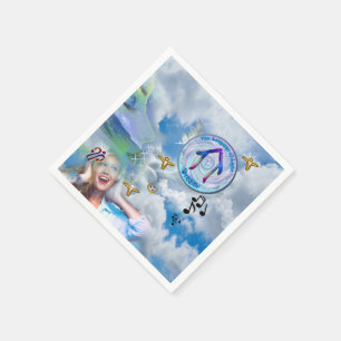 De keel Chakra - Symbool Dromen Servet