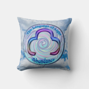 De keelchakra - Symbool Overvloed Kussen