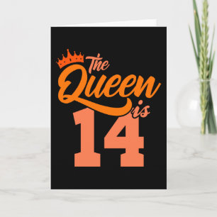 DE KEEN IS 14-jarige 14e verjaardag dochter Kaart