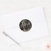 De "Keep Vampire"-stickers Ronde Sticker (Envelop)