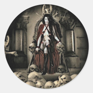 De "Keep Vampire"-stickers Ronde Sticker