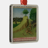 De keizer Charlemagne vindt Roland Metalen Ornament (Rechts)