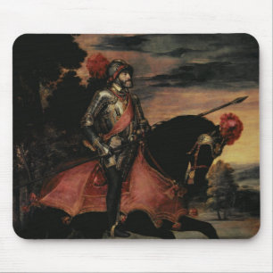 De keizer Charles V op Horseback Muismat