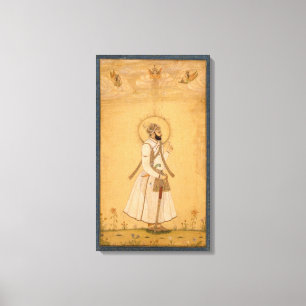 De keizer Farrukhsiyar (1683-1719) van de Larg Canvas Afdruk