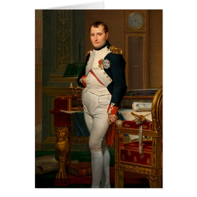 De keizer Napoleon in zijn studie aan de Tuilerieë (Voorkant)