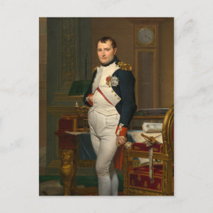 De keizer Napoleon in zijn studie op de Tuileries Briefkaart