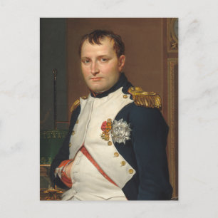De keizer Napoleon in zijn studie op de Tuileries Briefkaart