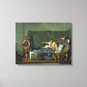 De keizer Severus die zijn zoon berispt Canvas Afdruk