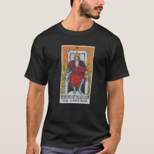 De keizer Tarot-kaart bedekt de Beliefs divatie. T-shirt