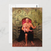 De keizer Tarot-kaart Briefkaart (Voorkant / Achterkant)