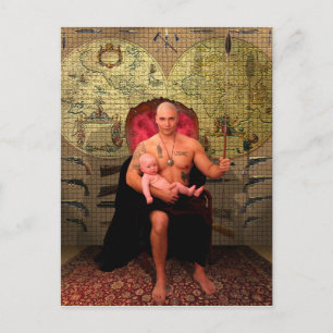 De keizer Tarot-kaart Briefkaart