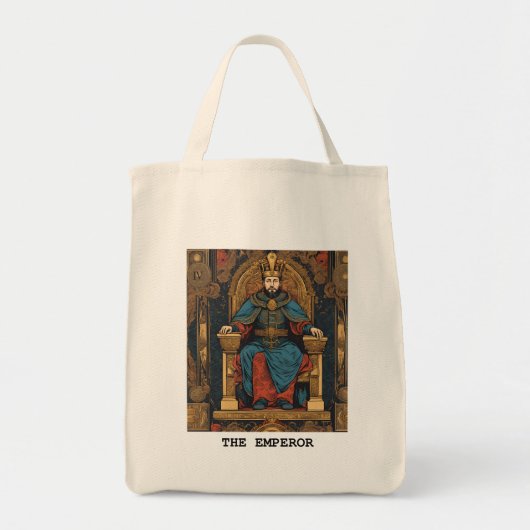 DE KEIZER - TAROT KAART TOTE BAG (Voorkant)