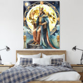 De Keizer - Tarot Magic Painting Canvas Afdruk (Insitu (Slaapkamer))