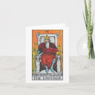 De Keizer tarotkaart - Rider Waite Smith tarot Kaart