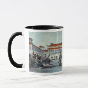 De keizer Teaon-Kwang die zijn bewakers, Pala, her Mok