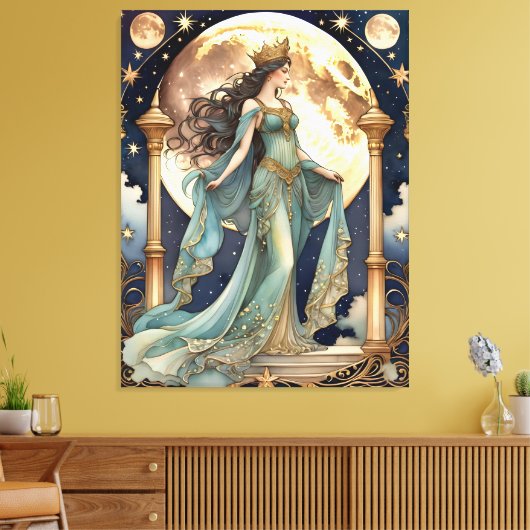 De Keizerin Tarot Magic Painting Canvas Afdruk (Insitu (Woonkamer))