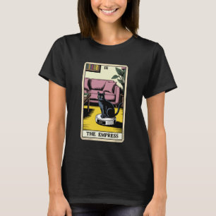 De Keizerin Tarotkaart Kat Robot Stofzuiger Ca T-shirt